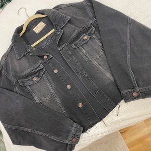 Free People oversized denim jacket